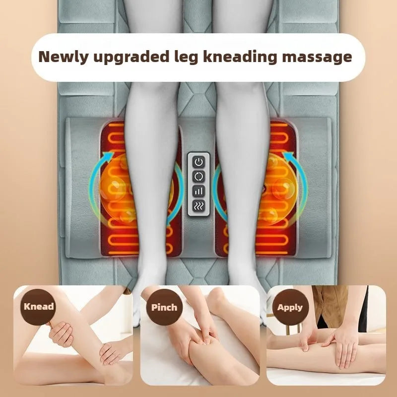 Electric Full Body Massage Mattress with Heating Hand Control