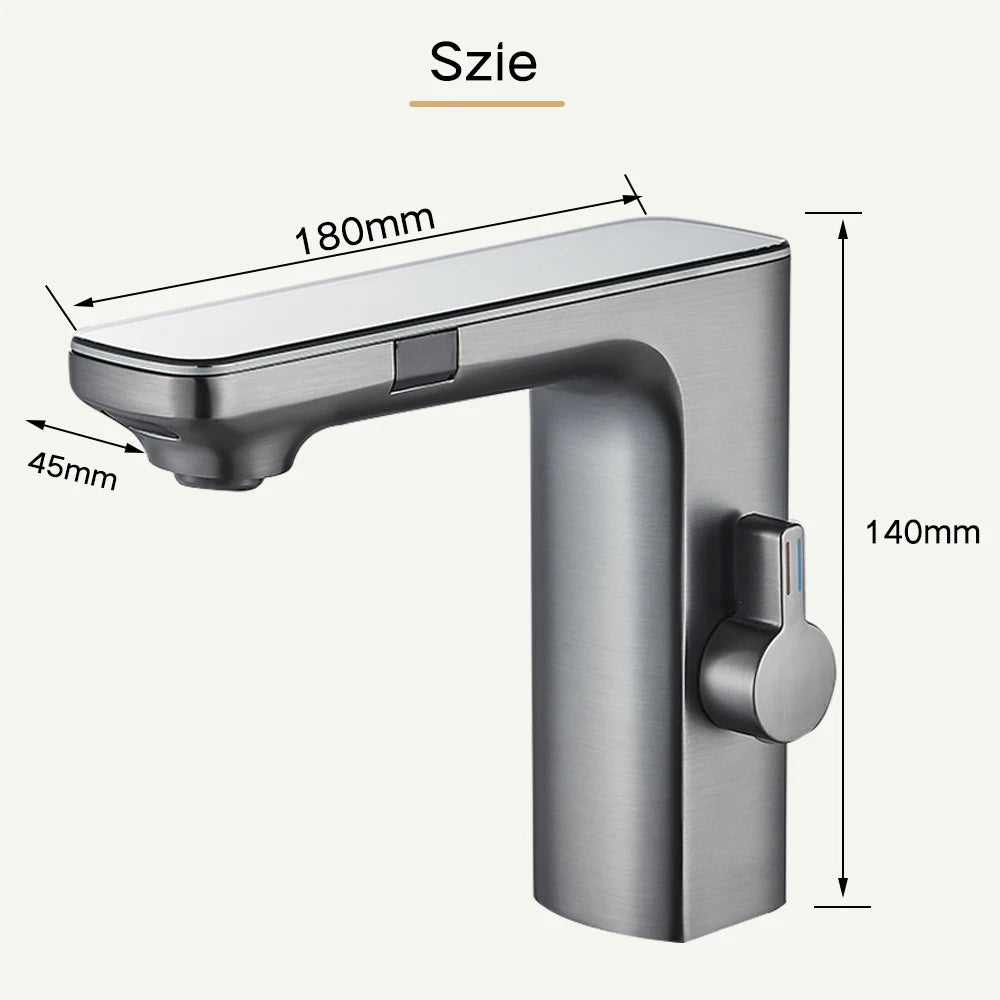 Touchless Sensor Basin Faucet Smart Digital Display