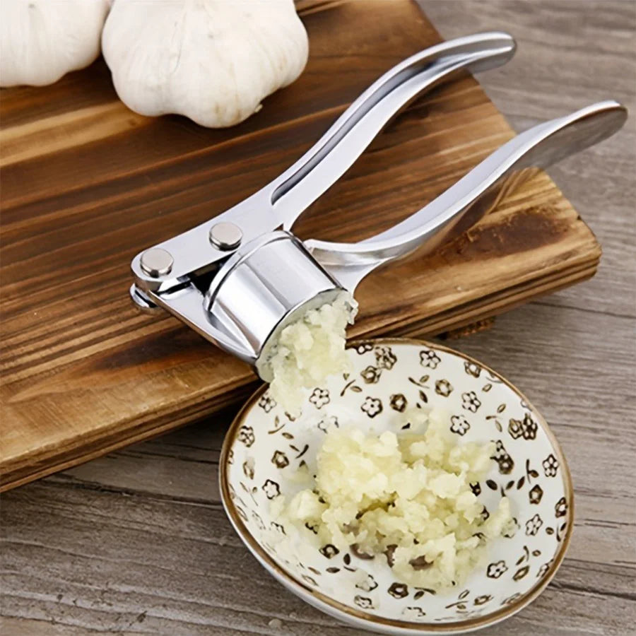 Heavy Duty Garlic Press & Multi-Tool. 18cm, Aluminum, for Restaurants