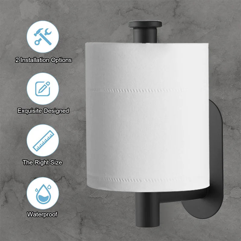 Adhesive Toilet Paper Holder Stainless Steel