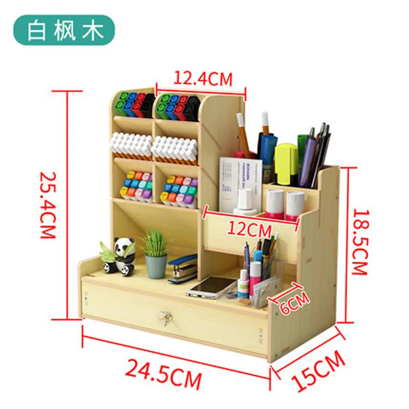 Pen Holder Organizer Storage Box Modern Desktop Office Supplies Multi-Functional Large-capacity Creative