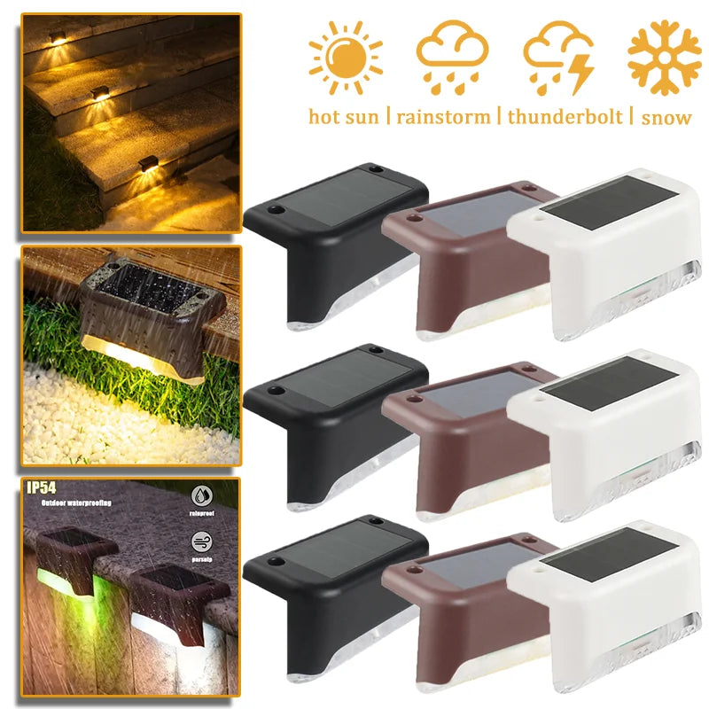 Outdoor Solar Step Lights LED Waterproof