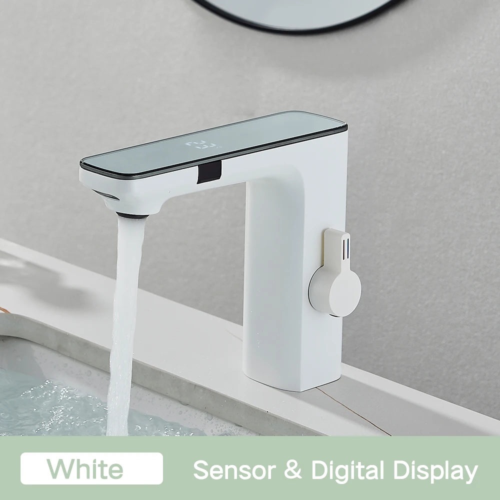 Touchless Sensor Basin Faucet Smart Digital Display