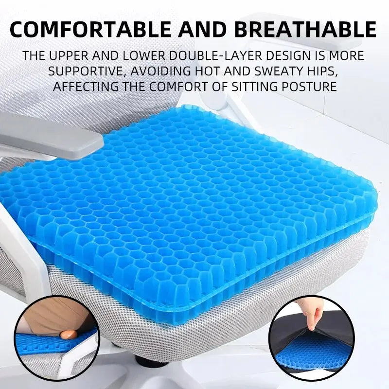 Gel Seat Cushion Summer Breathable Honeycomb Design