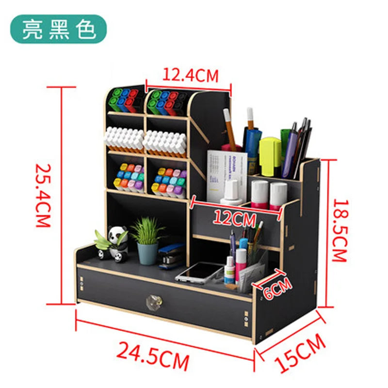 Pen Holder Organizer Storage Box Modern Desktop Office Supplies Multi-Functional Large-capacity Creative