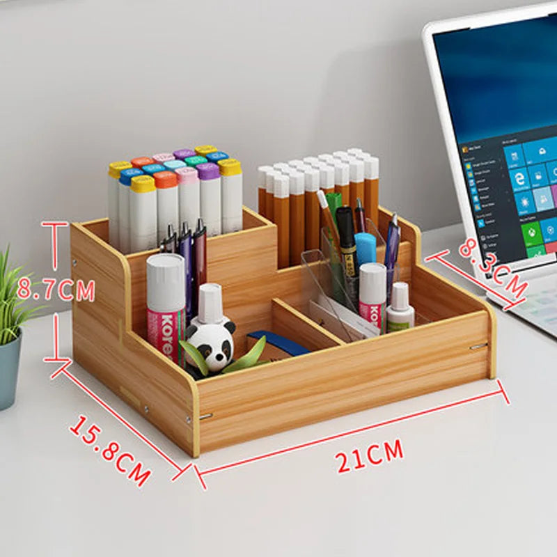 Pen Holder Organizer Storage Box Modern Desktop Office Supplies Multi-Functional Large-capacity Creative