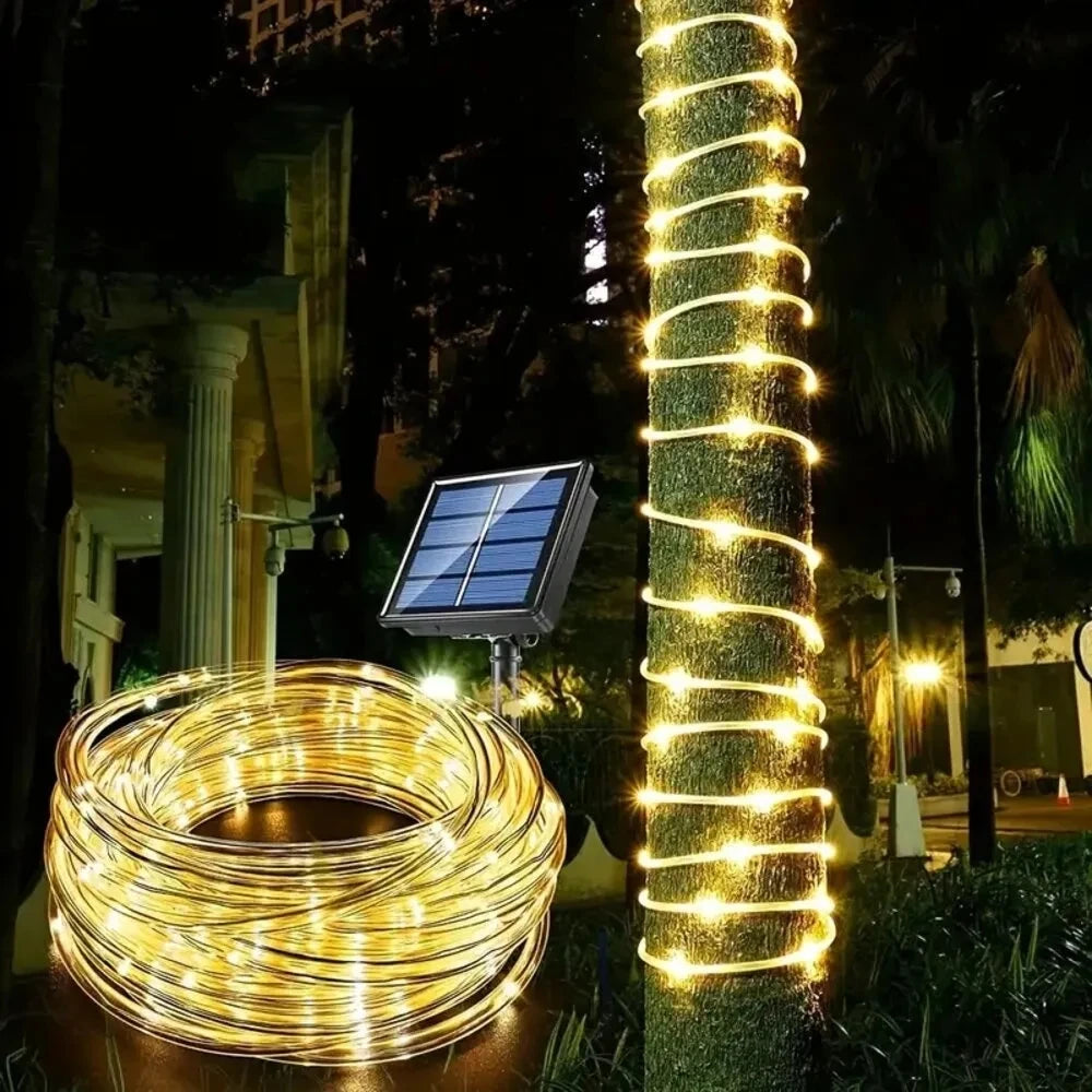 Outdoor Solar Tube Rope Led Light 32m/22M/12M/7M