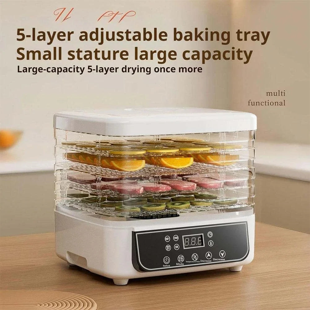 5-Layer Household Food Dehydrator Freeze-drying Machine Adjustable Temperature Touch Control