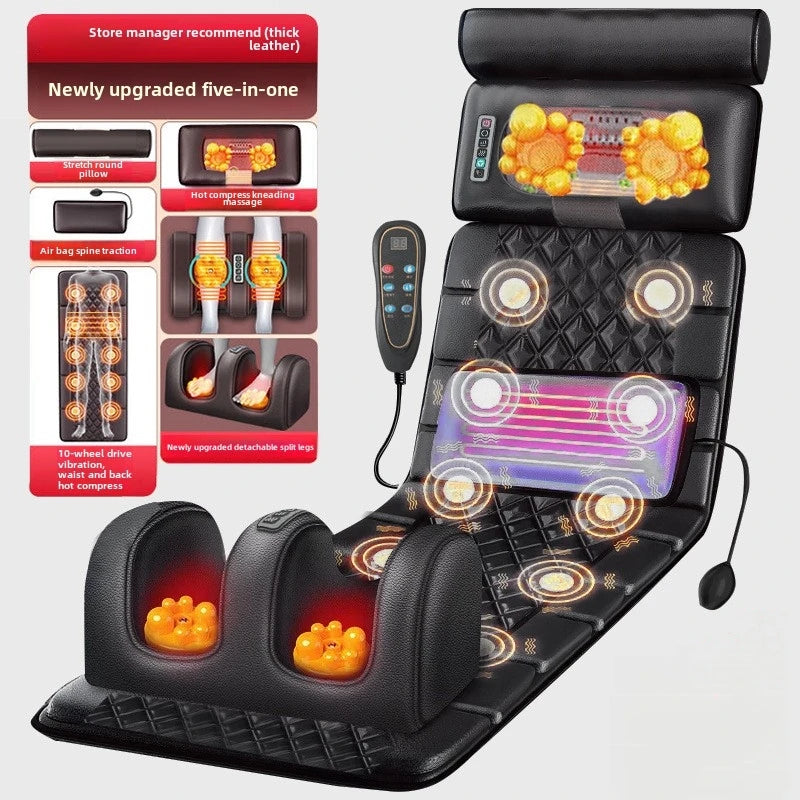 Electric Full Body Massage Mattress with Heating Hand Control