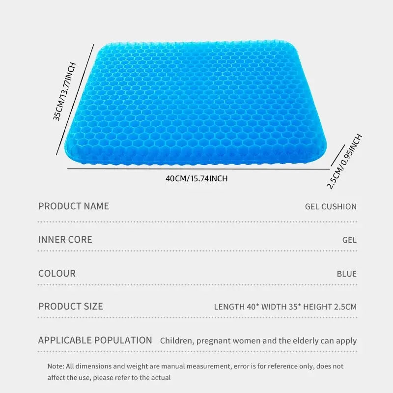 Gel Seat Cushion Summer Breathable Honeycomb Design