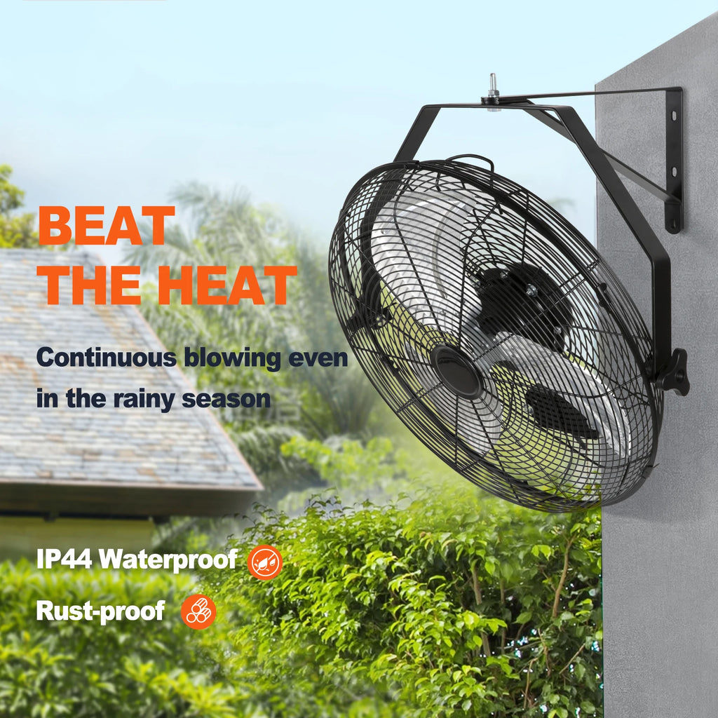 Wall Mount Fan High Velocity Waterproof Oscillating Industrial Wall Fan