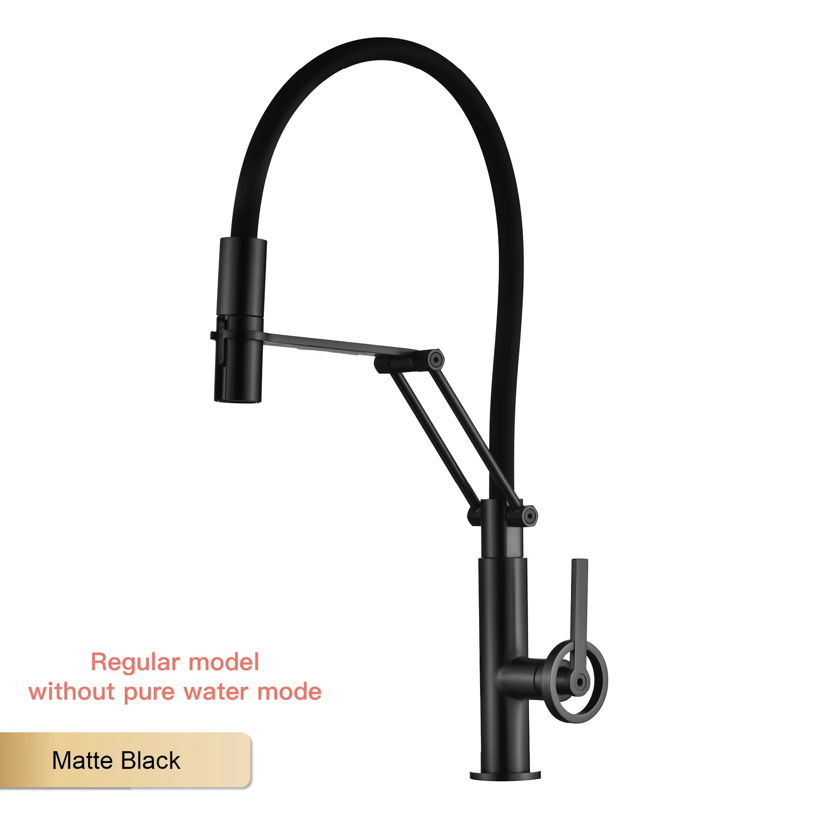 Brass island kitchen faucet with filtered Water Pull out Sprayer.