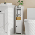 Small Bathroom Storage Corner Cabinet with Door and Shelves