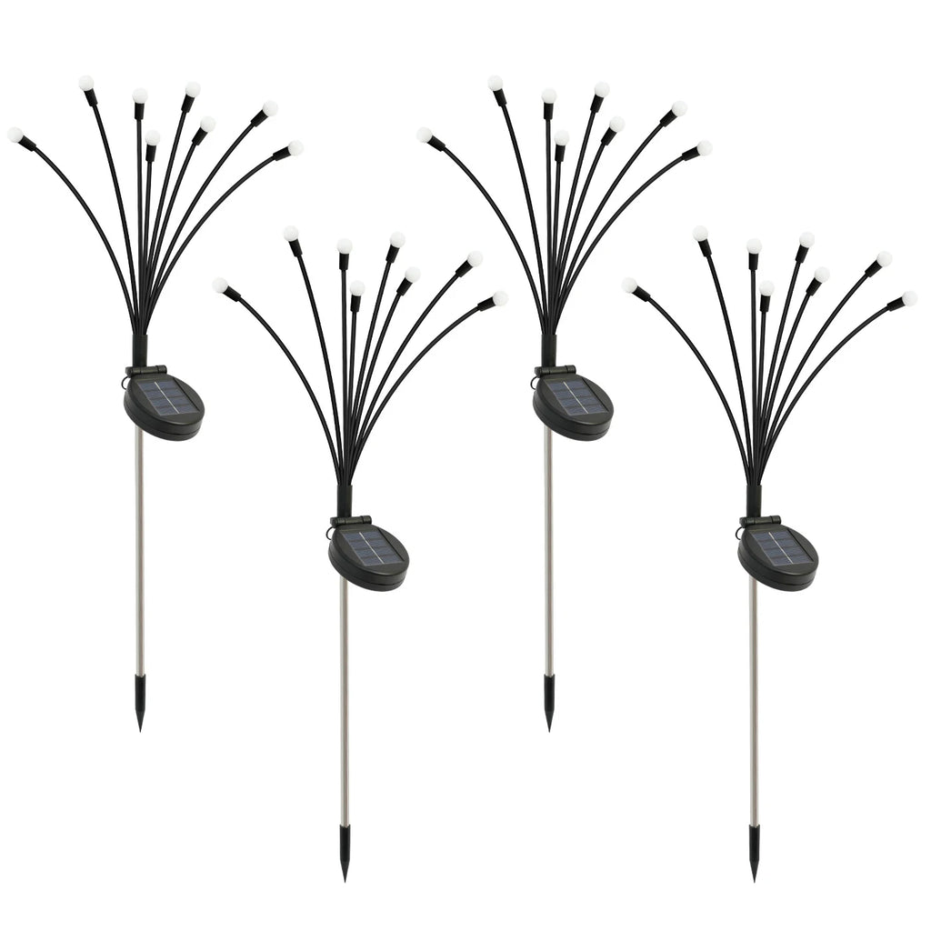 8-Head Solar Firefly Lights Outdoor Decorative Garden Lights Waterproof High Flexibility