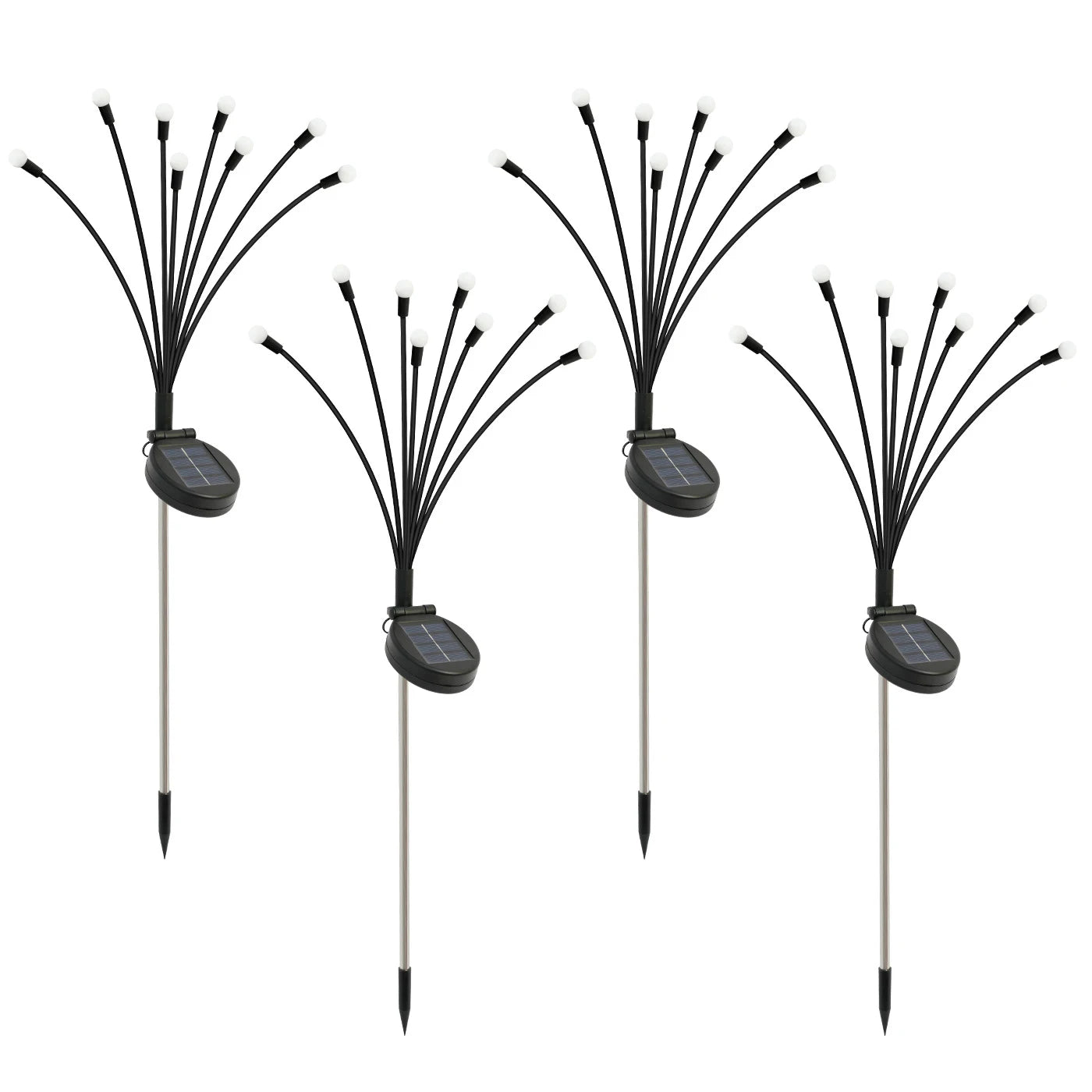 8-Head Solar Firefly Lights Outdoor Decorative Garden Lights Waterproof High Flexibility