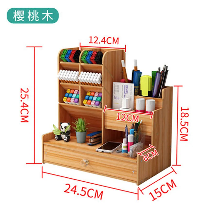 Pen Holder Organizer Storage Box Modern Desktop Office Supplies Multi-Functional Large-capacity Creative
