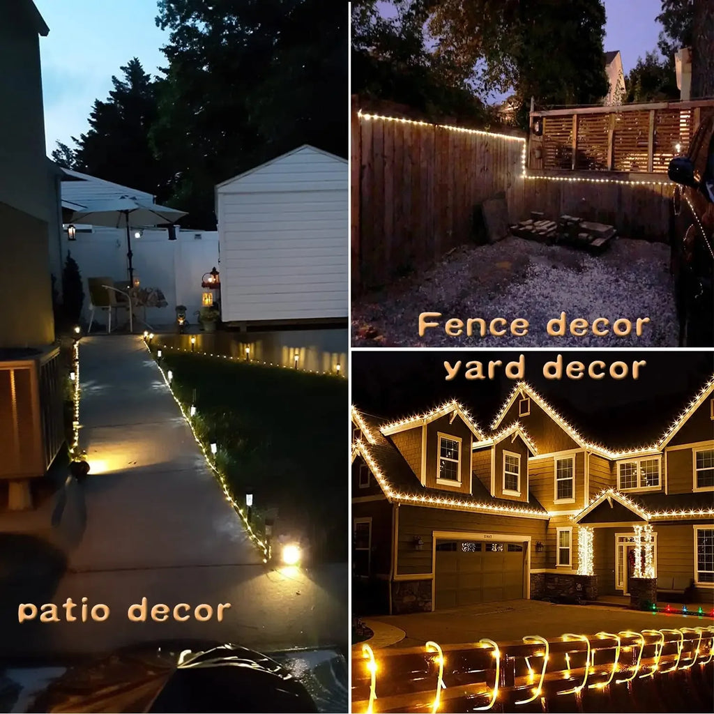 Outdoor Solar Tube Rope Led Light 32m/22M/12M/7M
