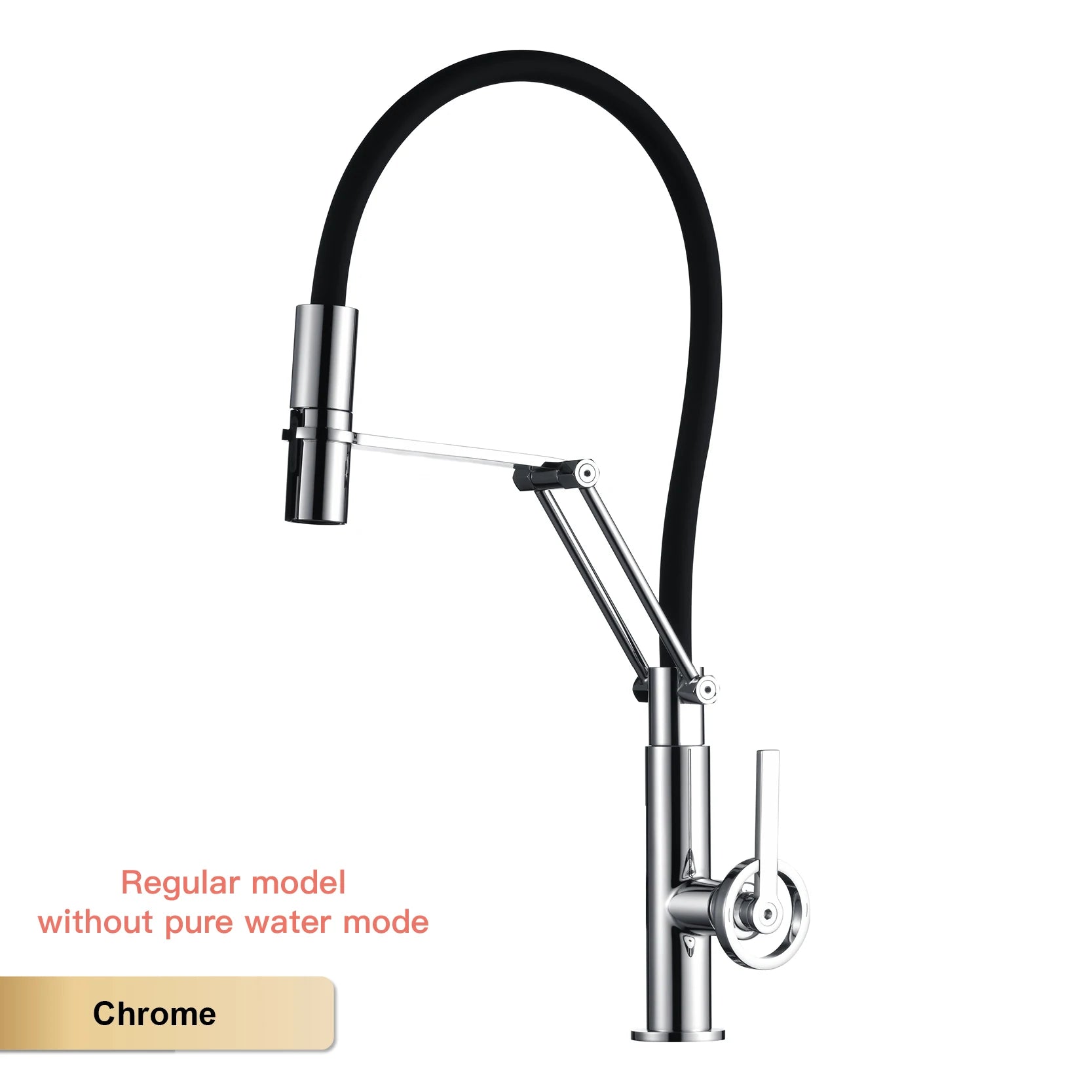 Brass island kitchen faucet with filtered Water Pull out Sprayer.