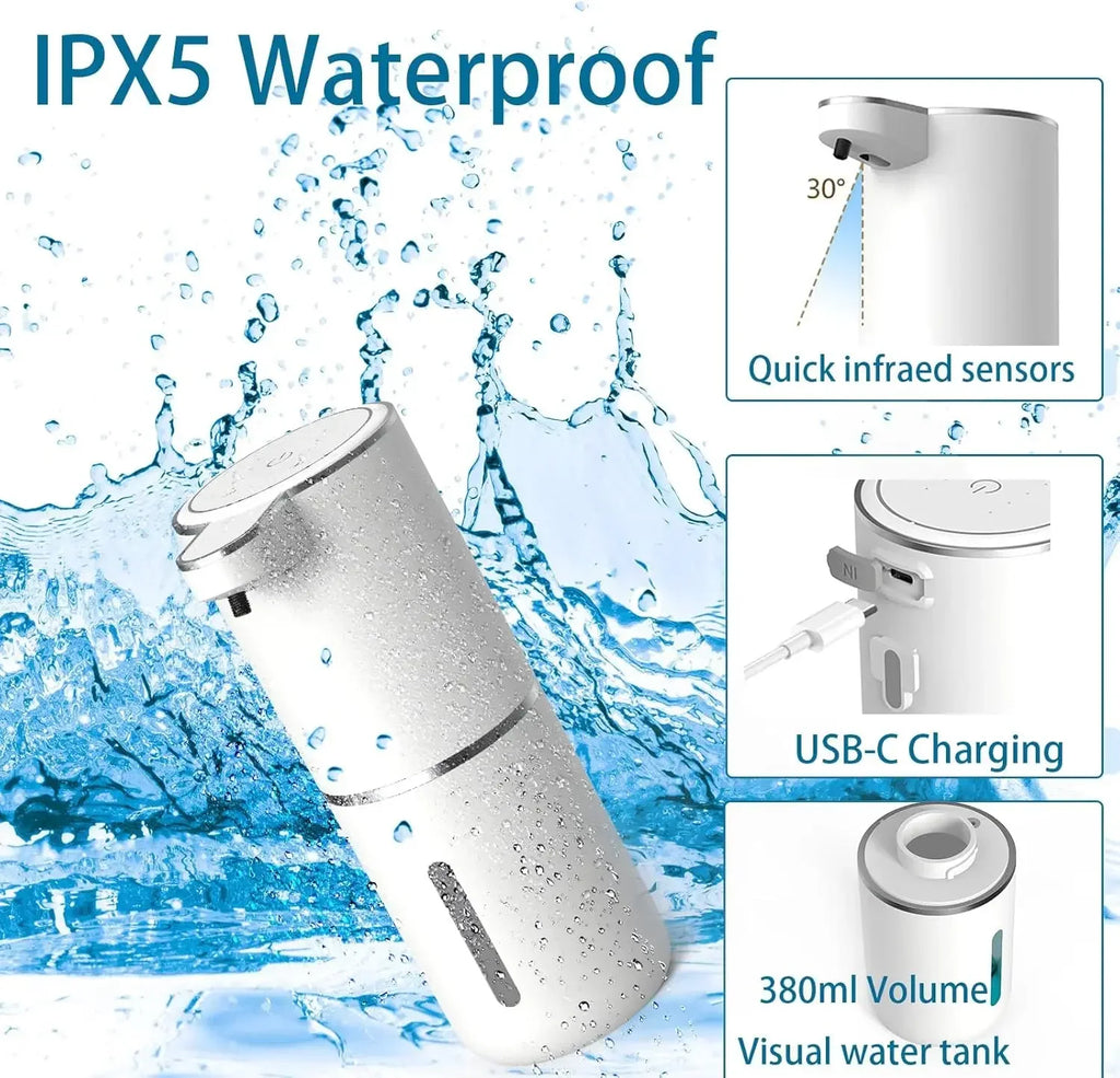 Automatic Liquid/Foam Soap Dispenser USB Rechargeable with Infrared Sensor