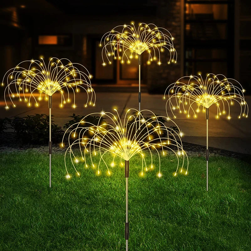 Solar LED Pathway Lights Outdoor Waterproof Garden Decor