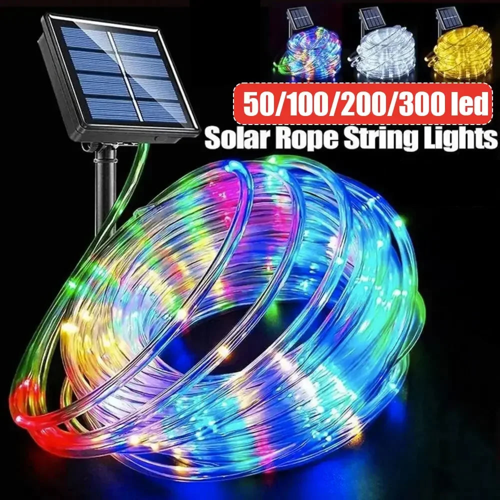 Outdoor Solar Tube Rope Led Light 32m/22M/12M/7M