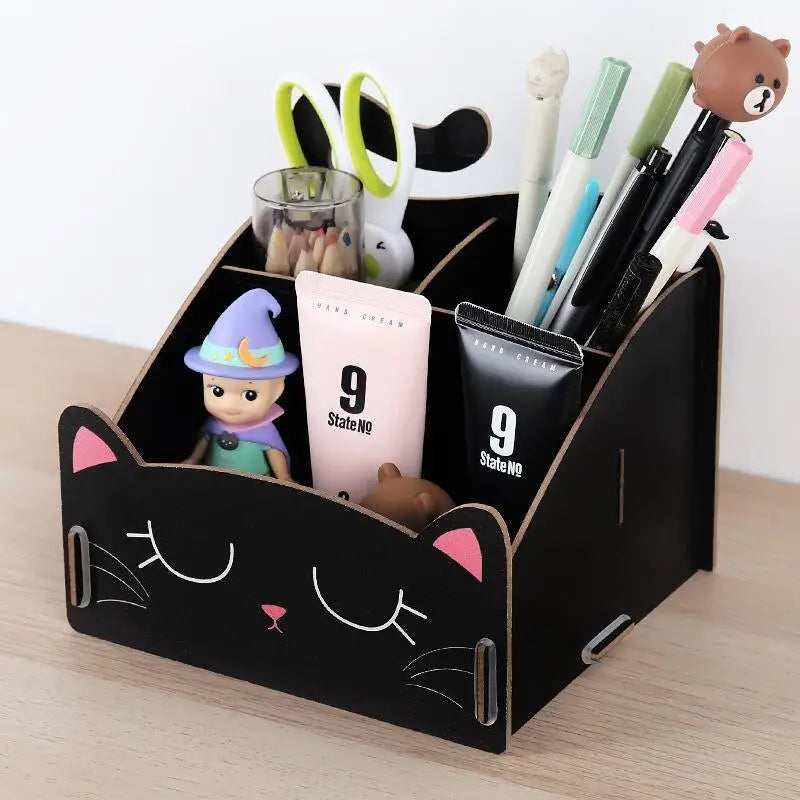 Pen Holder Organizer Storage Box Modern Desktop Office Supplies Multi-Functional Large-capacity Creative