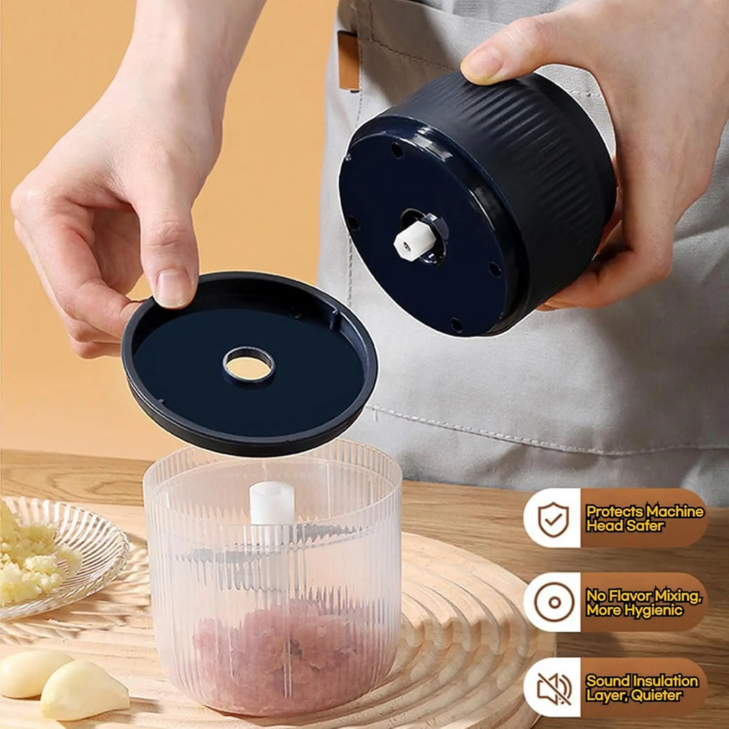 Electric Mini Portable Chopper, 250ML Grinder Masher, Blender Wireless Food Processor