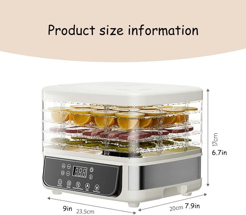 5-Layer Household Food Dehydrator Freeze-drying Machine Adjustable Temperature Touch Control