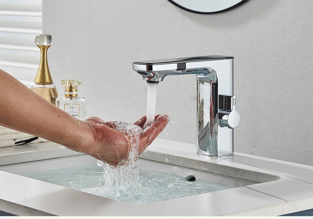 Touchless Sensor Basin Faucet Smart Digital Display