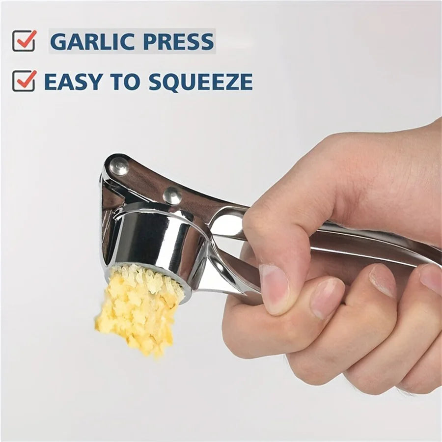 Heavy Duty Garlic Press & Multi-Tool. 18cm, Aluminum, for Restaurants