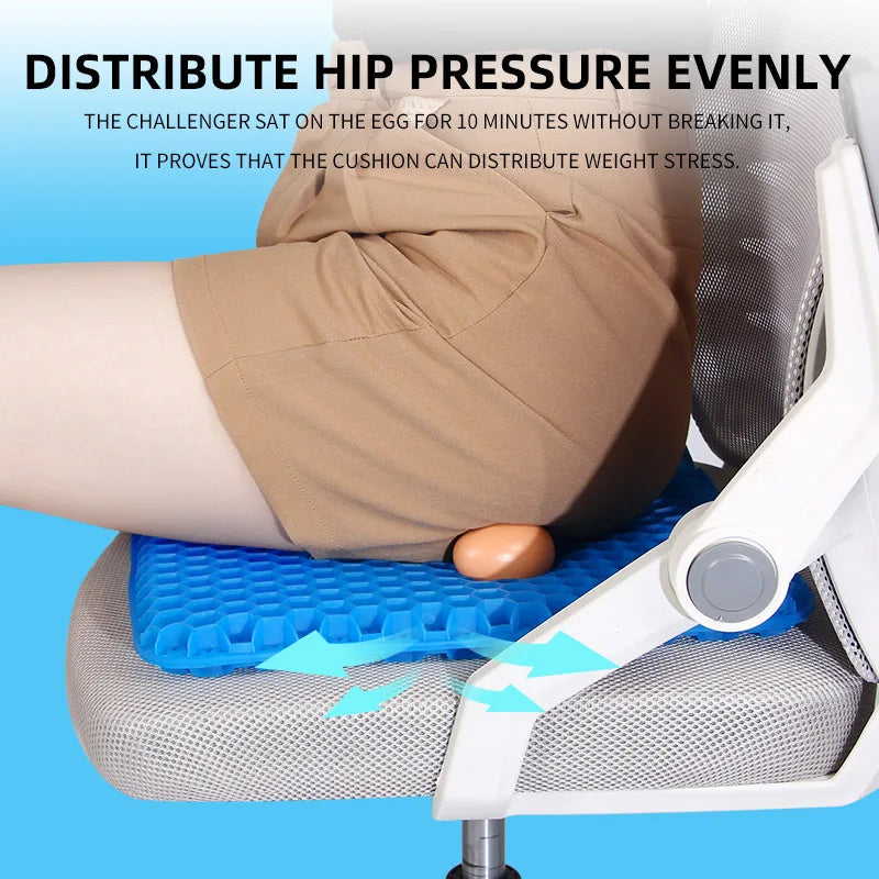 Gel Seat Cushion Summer Breathable Honeycomb Design