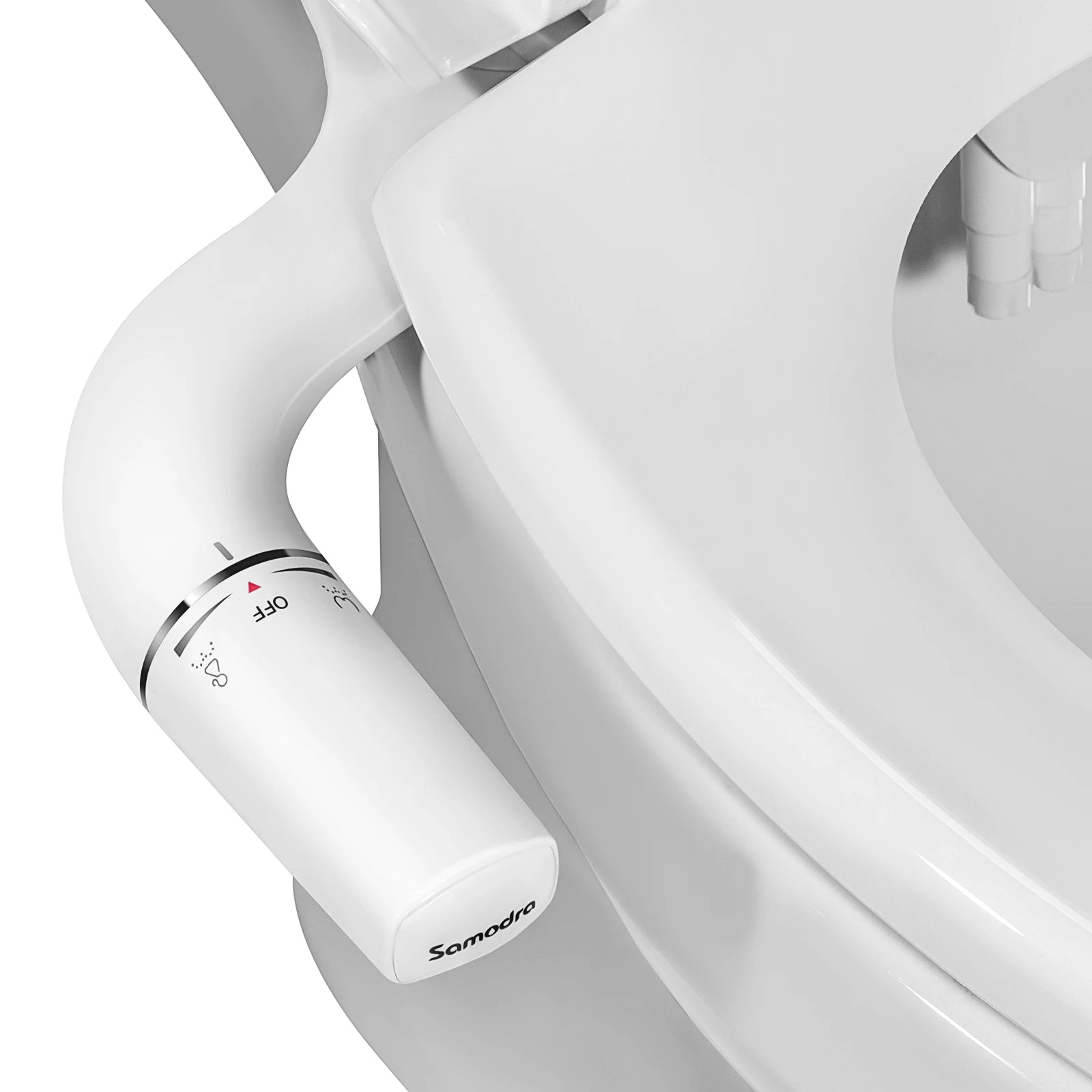 Right/Left Hand Bidet Sprayer Non-Electric Dual Nozzle Bidet Toilet Seat